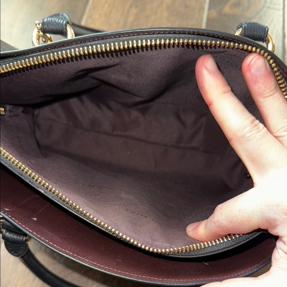 Coach Channing Carryall Black Leather Bag - Picture 7 of 9